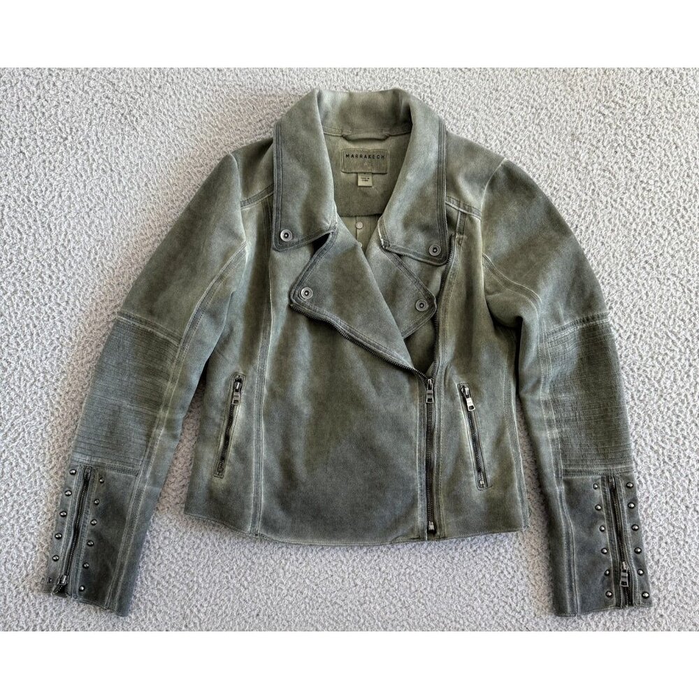 Anthropologie Marrakech Motto Biker Studded Jacket Small